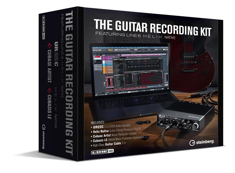 Steinberg The Guitar Recording Kit UR22C, Cubase Artist, Line6 Helix Native