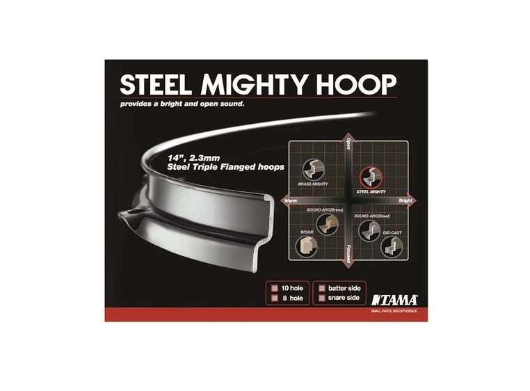 Tama MFM14S-10BN Steel Mighty Hoop 