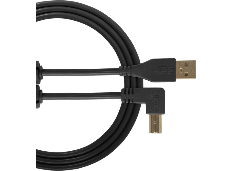 UDG Gear Ultimate USB 2.0 A-B Black Angled 1m 