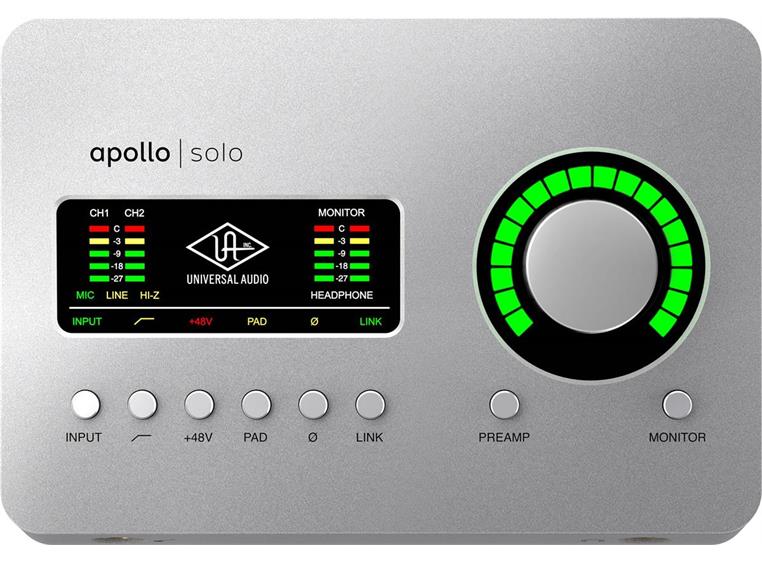 Universal Audio Apollo Solo Heritage Ed. x2 Mic, x1 DSP,TB3
