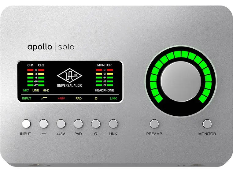 Universal Audio Apollo Solo Heritage Ed. x2 Mic, x1 DSP,TB3 