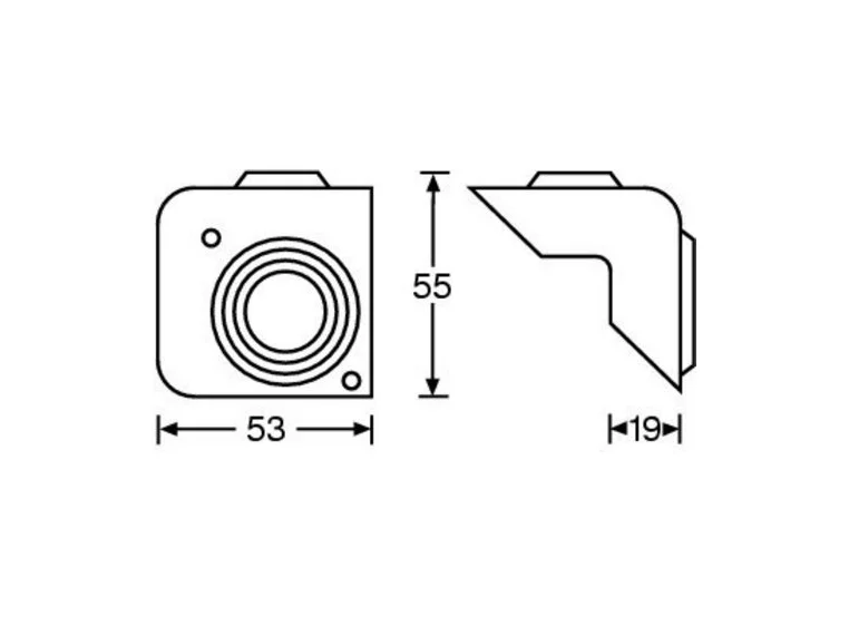 Adam Hall Hardware 4018 - Cabinet Corner plastic stackable b 