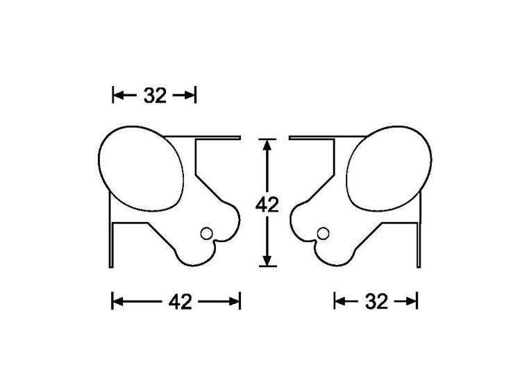 Adam Hall Hardware 40801 - Ball Corner small 