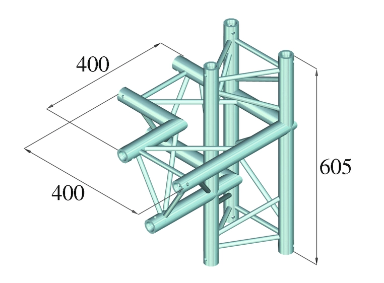 Alutruss Decolock DQ3-SPAC44 4-Way Corner left bk 
