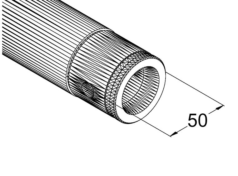 Alutruss Singlelock SP-S1000 Quick-lock Pipe bk 