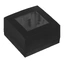 Audac WB45S/B, Veggboks single Sort Surface Mount Box single - 45 x 45 mm