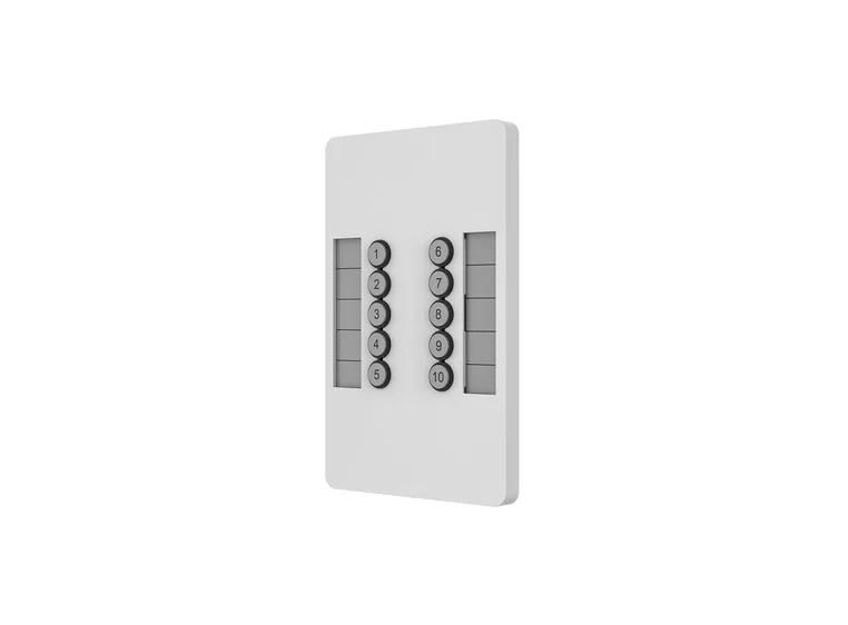 Chamsys SnakeSys 10Scene Wall Plate Hvit. 2 stk. i pakken 