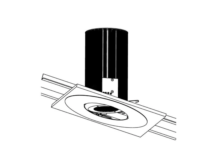 Chroma-Q takmonteringskit 0-15°, sort For Inspire serien 