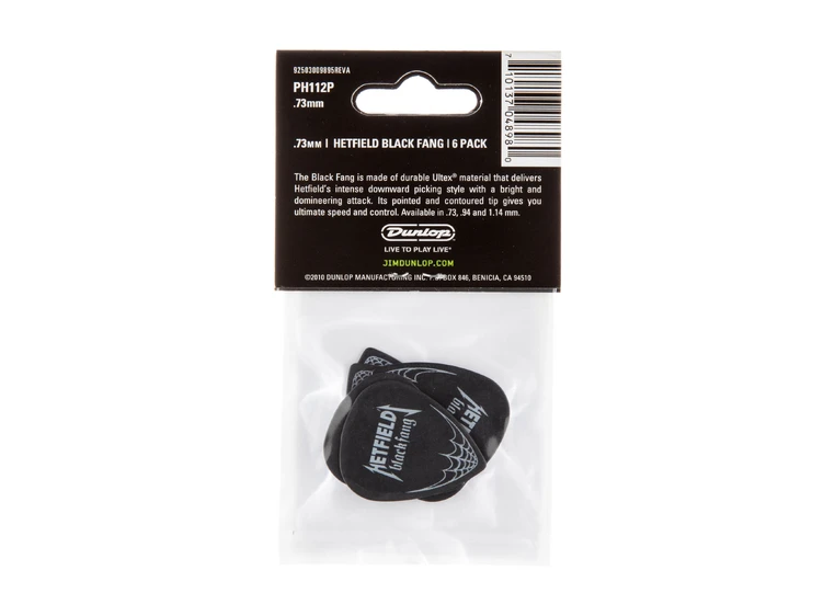 Dunlop PH112P.73 Black Fang .73MM 6-pakning 