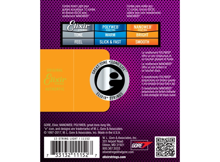 Elixir Nanoweb ak.gitar 12str. Light (010-047) 11152 