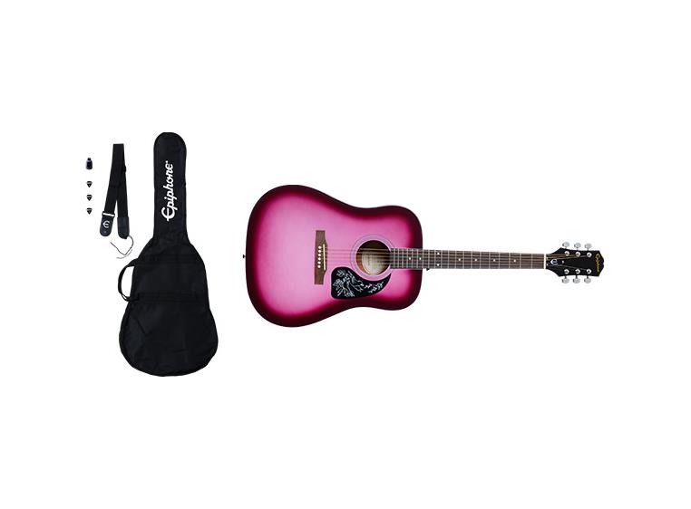 Epiphone Starling Acoustic Player Pack Hot Pink Pearl