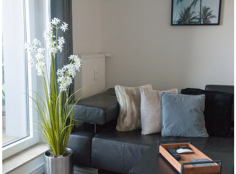 Europalms Jasmin grass artificial plant, white, 130 cm 