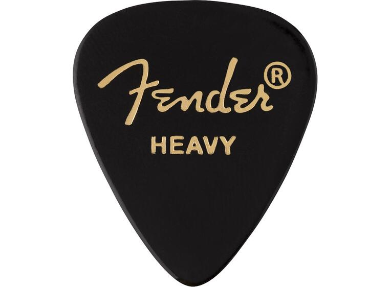 Fender 351 Shape Black, Heavy 12-pakning