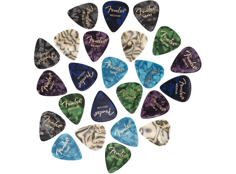 Fender 351 Shape Premium Pick Mix 24-pakning 