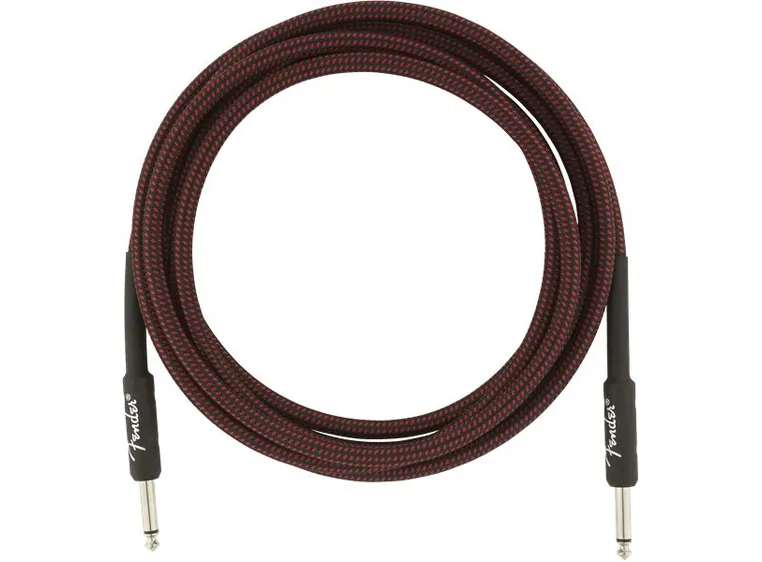 Fender Pro instrumentkabel 3m RT 10', Rød Tweed 