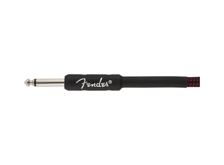 Fender Pro instrumentkabel 3m RT 10', Rød Tweed