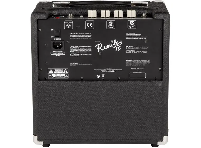 Fender Rumble 15 (V3) svart/sølv 