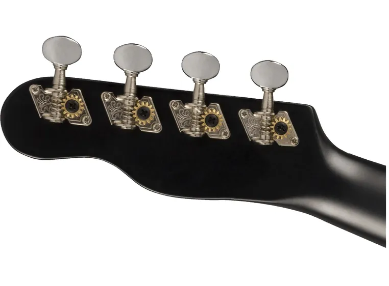 Fender Venice Soprano Ukulele Walnut Fingerboard, Black 