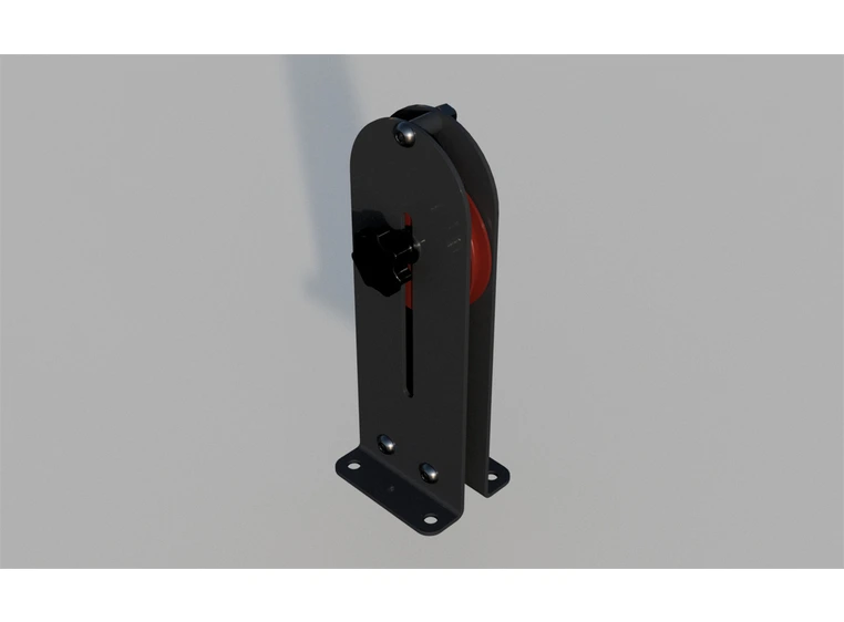 FlexRail snorstrammer fjærbelastet Sort / rød, gulvmontert 