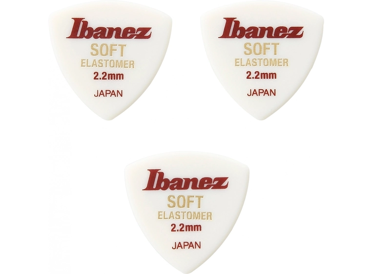 Ibanez BEL4ST22 Plekter Elastomer 3-pack soft triangle 2.2mm 