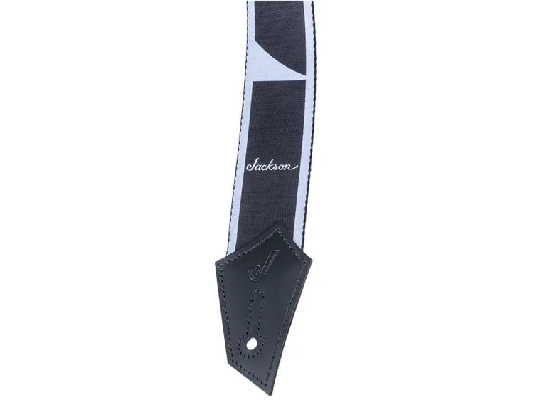 Jackson Strap with SharkfinInlay Pattern Black/White 