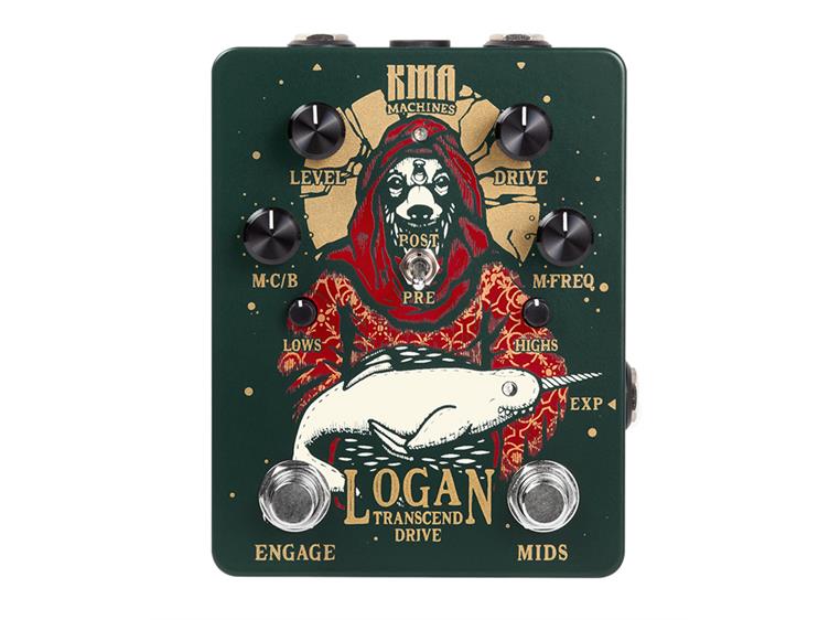 KMA Machines Logan Overdrive Pedal with switchable mid boost
