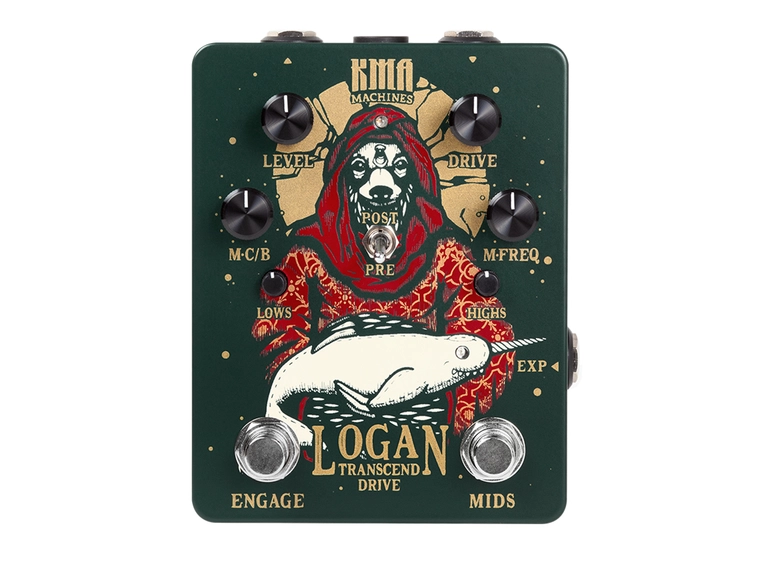 KMA Machines Logan Overdrive Pedal with switchable mid boost 