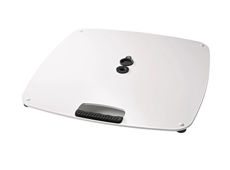 K&M 26705 Base for stativstenger med M20 gjenger, hvit 