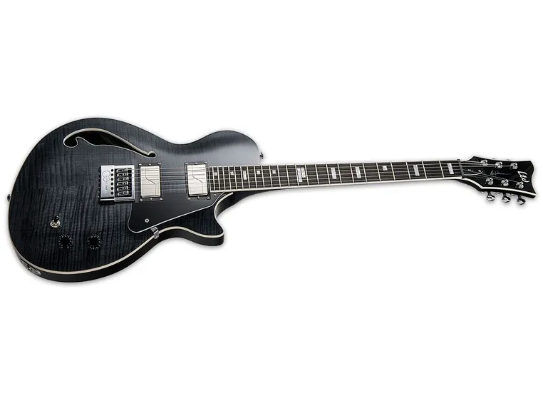 LTD BW-1 EverTune Flame Maple, See Thru Black, Fishman 