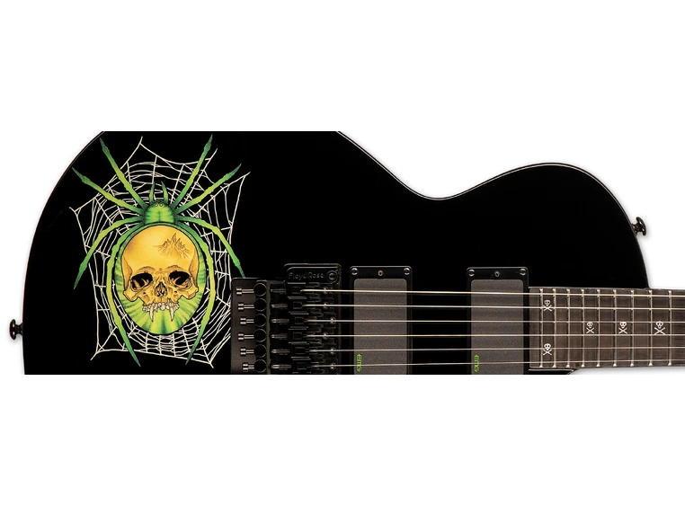 LTD KH-3 Spider Black with spider graphic 