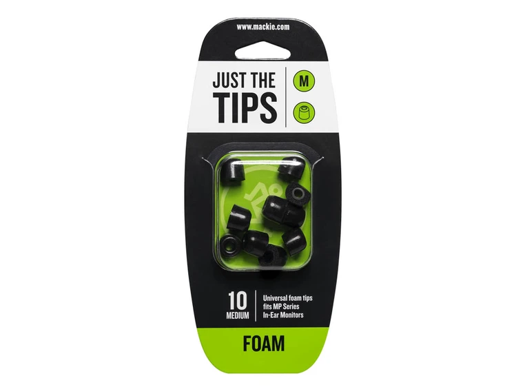 Mackie MP/CR Series Medium Foam Black Tips Kit 