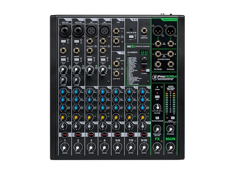 Mackie ProFX10v3 10 Channel Professional Effects Mixer with USB 