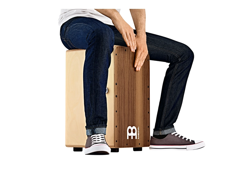 Meinl SCP100WN Cajon Snarecraft Professional, Walnut front 