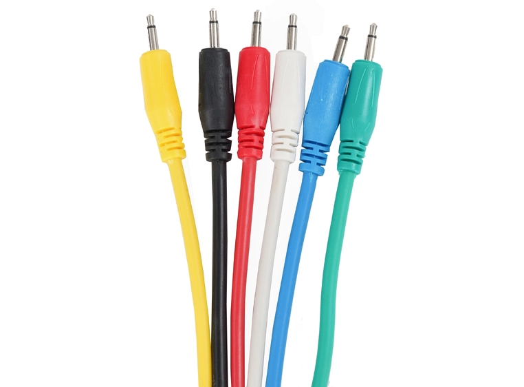 Minijack kabler 6 x 30cm mono 