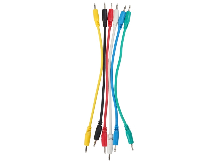 Minijack kabler 6 x 30cm mono 
