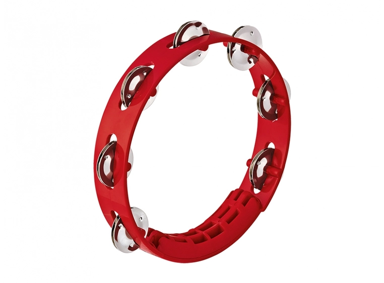 Nino Percussion NINO49R Tamburin 8" Compact ABS, Red 