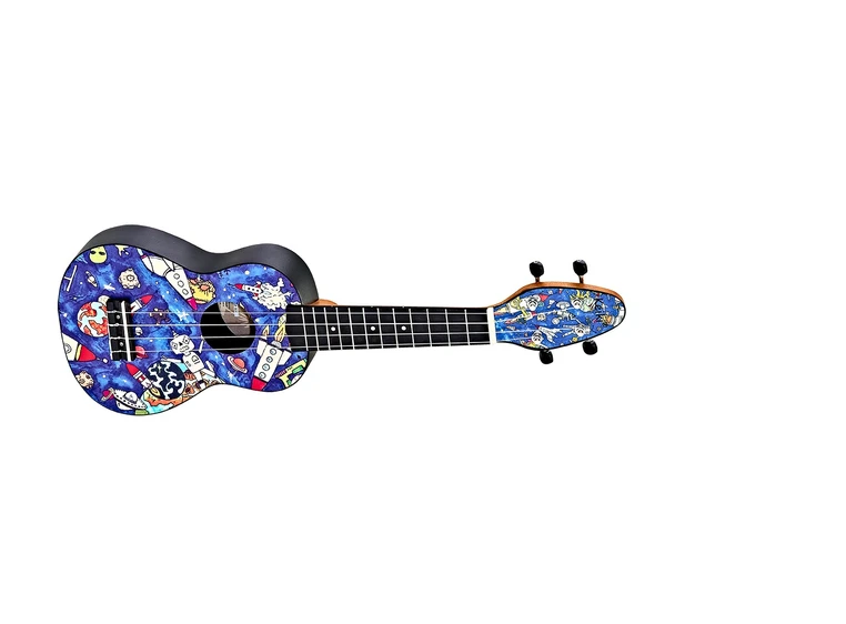 Ortega K2-SP Keiki Soprano ukulele-pack Spaceman 