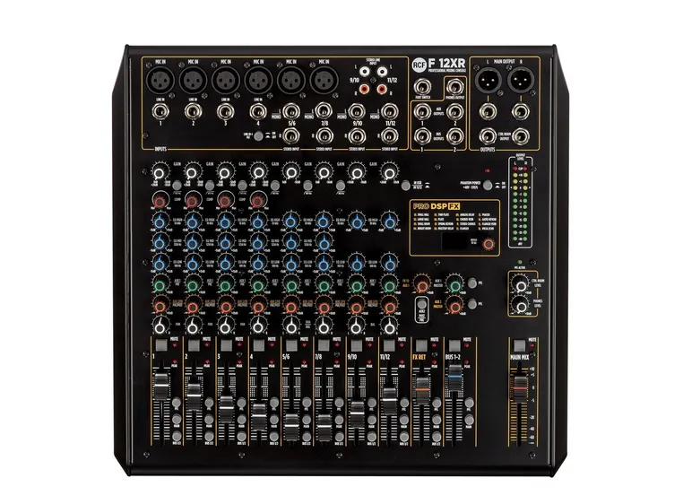 RCF F 12XR mikser m/effekter og opptak 12 kanaler 