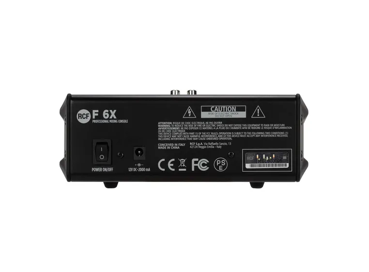 RCF F 6X mikser m/effekter 6 kanaler 