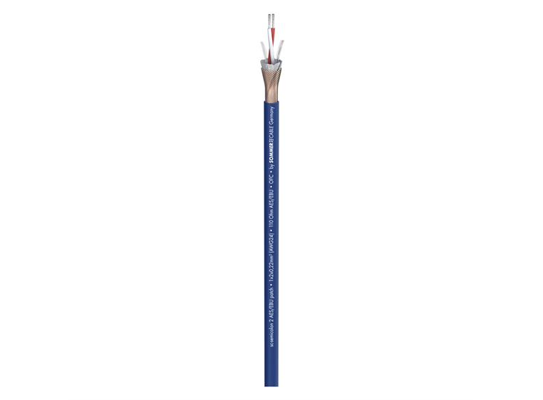SOMMER Semicolon 2 AES/EBU DMX-kabel 2 x 0,22 mm², PVC Ø 5,00 mm, blå (pr m)