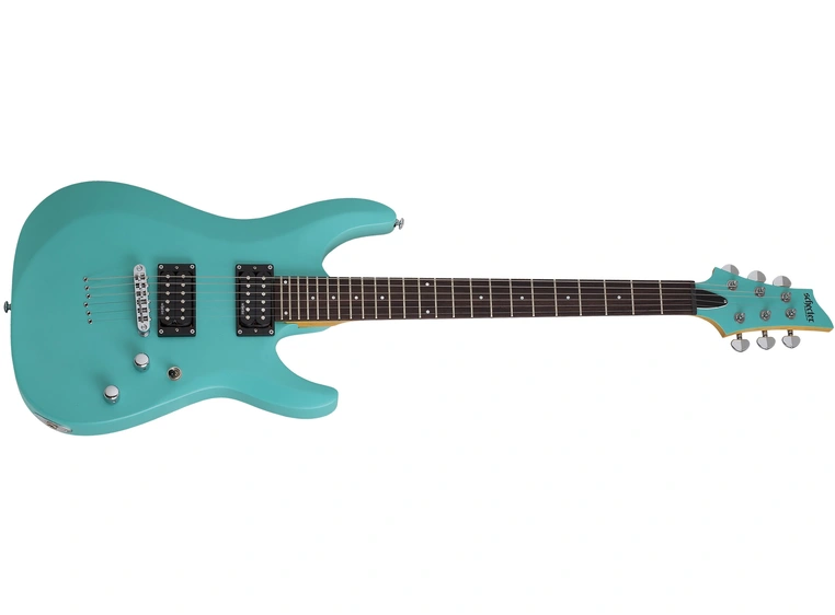 Schecter C-6 Deluxe Satin Aqua 