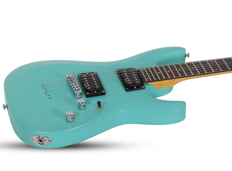 Schecter C-6 Deluxe Satin Aqua 