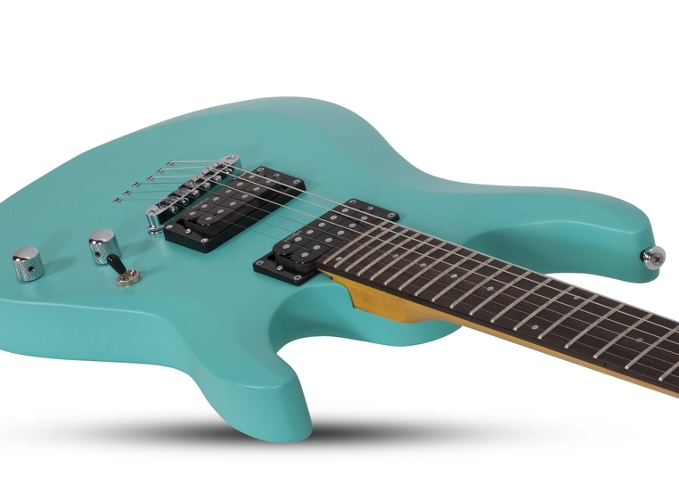 Schecter C-6 Deluxe Satin Aqua 
