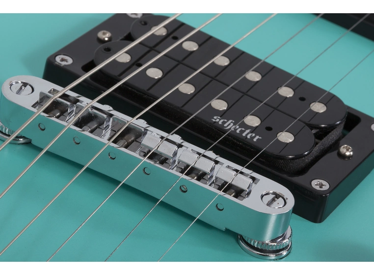 Schecter C-6 Deluxe Satin Aqua 