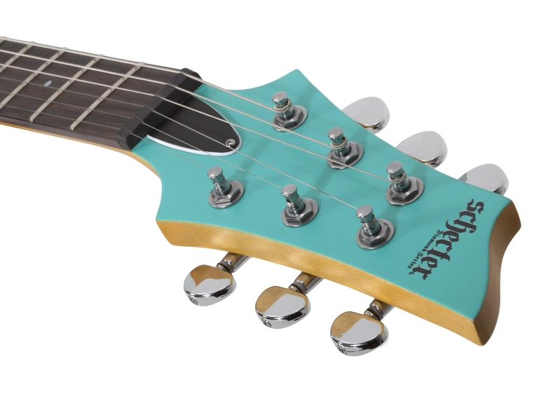Schecter C-6 Deluxe Satin Aqua 