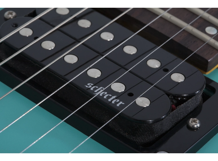 Schecter C-6 Deluxe Satin Aqua 