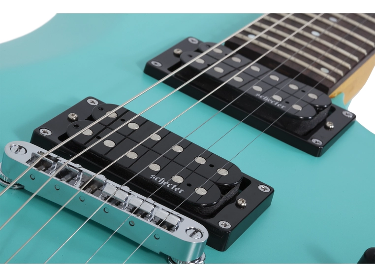 Schecter C-6 Deluxe Satin Aqua 