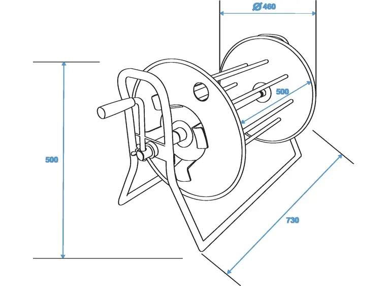 Schill kabeltrommel SK4602.RM A=460/C=500 