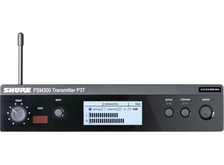 Shure PSM300 In-Ear Transmitter H20 (518-542Mhz) P3TE