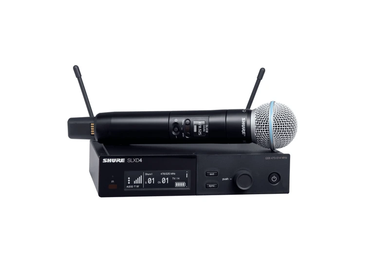 Shure SLX-D Handheld System BETA58A Microphone - 518-562MHz 